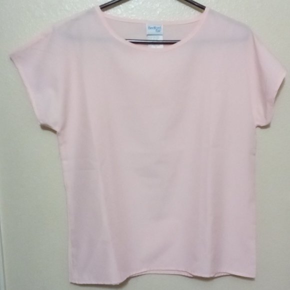 BEDFORD FAIR PULLOVER TOP PINK SIZE 10 - Picture 1 of 3